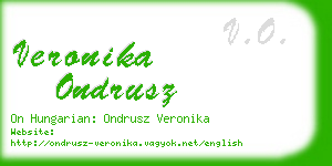 veronika ondrusz business card